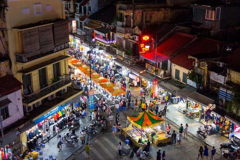 cho dem pho co Ha Noi